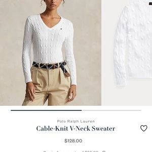 Polo Ralph lauren cable knit sweater